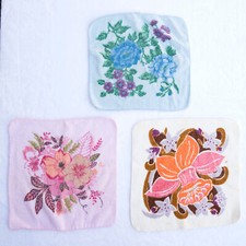 Set of 3 Vintage 70s Floral