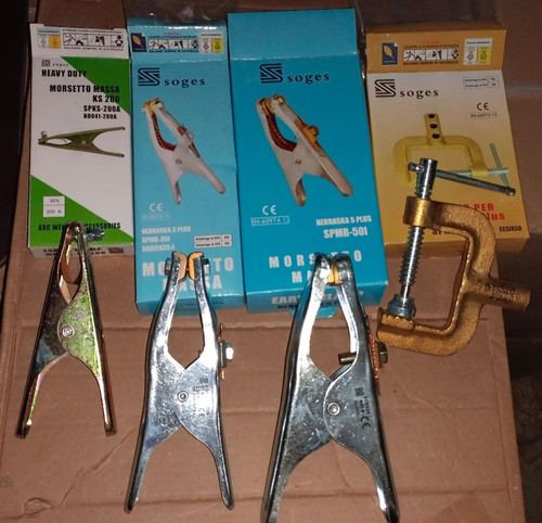 Pinza massa elettrodo per - pinza,
