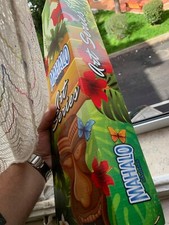 Mahalo Ukulele Soprano Tiki Teschio Borsa Inclusa Legno Serie Art Tiki Giallo