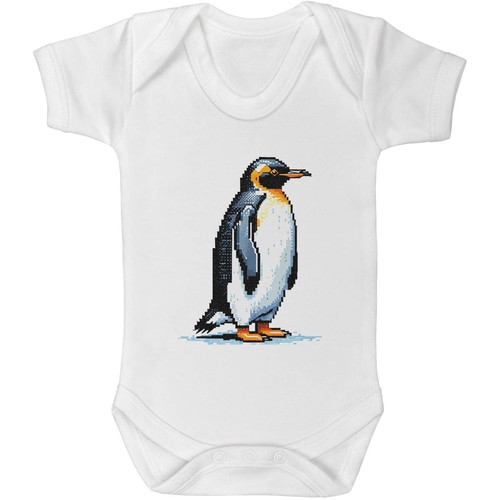 Pixel style king penguin - 'pixel,