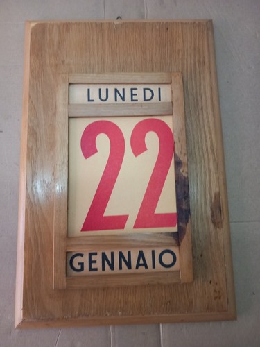 Calendario perpetuo legno - calendario,