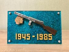 Mitragliatrice vintage sovietica russa seconda guerra mondiale PPSh-41 scrivania metallo souvenir URSS