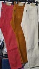 3 Jeans JECKERSON 5 tasche Taglia 33 (47 - 48) 1 Ocra 1 Panna 1 Rosso  - Usati.