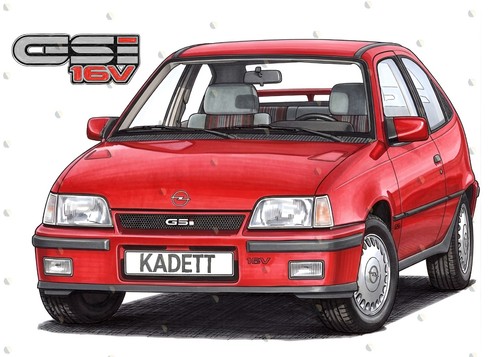 Opel kadett gsi - kadett, 16v