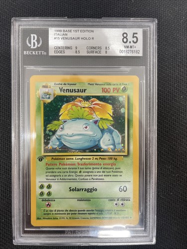 Venusaur 102 bgs 5 - 8.5, set