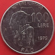 Moneta 100 Lire 1979 FAO