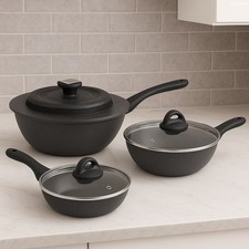 Set Padelle Alte 6pz Pietra