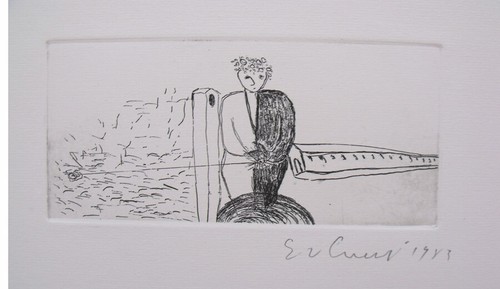 Enzo cucchi acquaforte - cucchi,