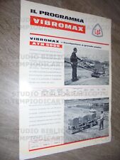 Brochure LOS Vibromax - costipatore a grande piatto - vibratori - anni '60
