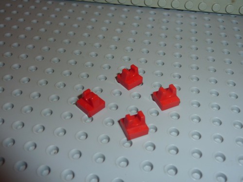 Lego red tile - 4, 1