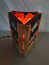 Lampada artigianale, Lampada da tavolo, Lampada videocassetta, Lampada anni 90