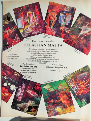 Sebastian matta opera - matta, d'arte