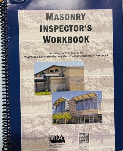 Masonry inspector workbook - inspector's,