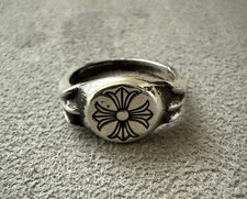 Anello timbro CROCE cuori