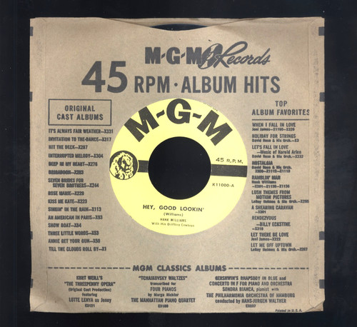 1951 hank williams 45rpm - hank,