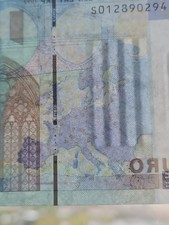 BANCONOTA DA 20 EURO serie S RARA DUISEMBERG J001C3 con filo "interrotto"