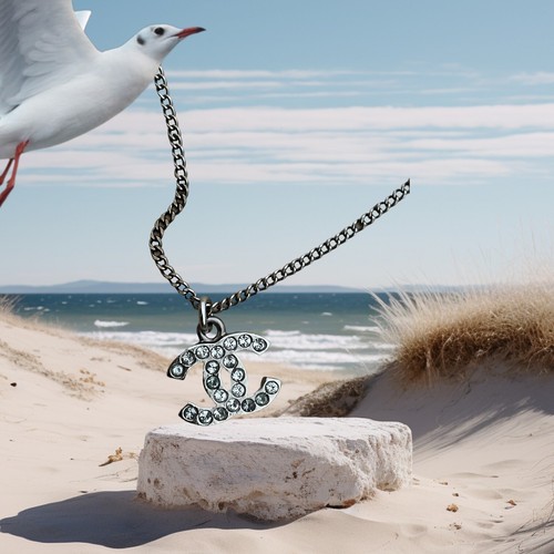 Collana chanel strass - collana,