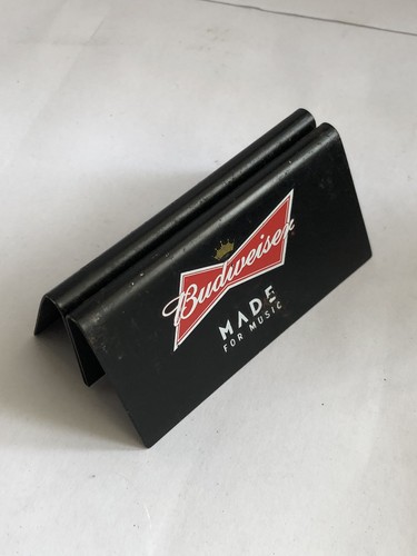 Budweiser table card - table, menu