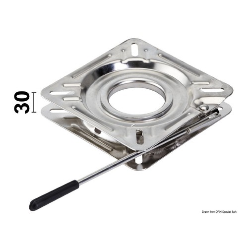 Osculati base girevole inox - base,