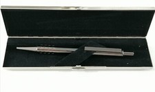 Penna Osama a sfera custodia argento silver plate 