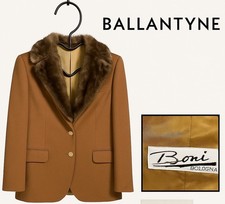 Blazer Ballantyne anni ’70/’80 con collo in visone – Bologna Boutique