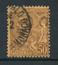 1891 - LOTTO/15039 - MONACO - 50 CENT. LILLA BRUNO - USATO