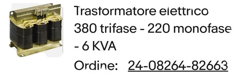 Trasformatore elettrico 380