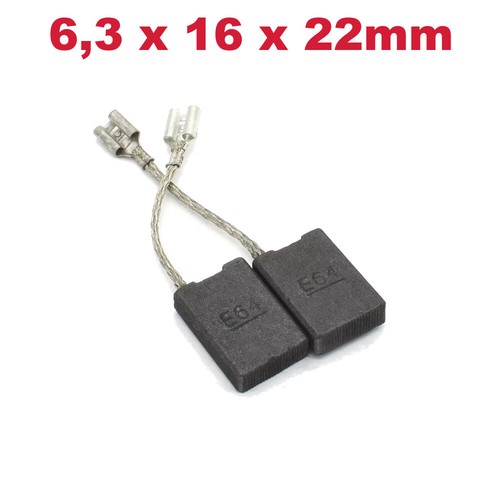 Spazzole carbone 3 x - di, 6,3