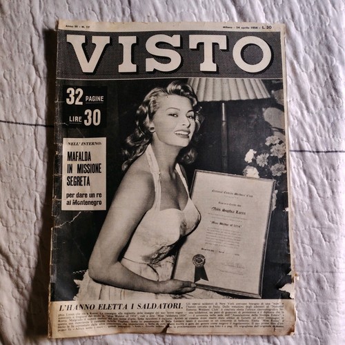 Visto del 1954 sophia loren - 17,