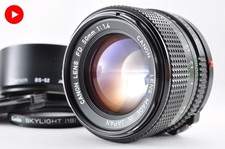 [Ecc + 4] Canon New FD NFD 50 mm f/1.4 MF Standard Prime Lens #1182