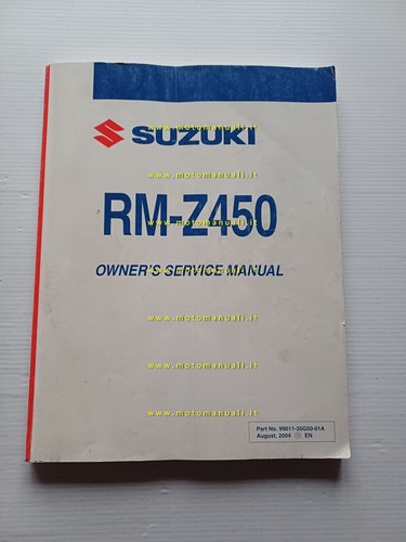Suzuki 450 2004 manuale - suzuki,