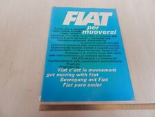 BROCHURE DEPLIANT ORIGINALE FIAT DINO 2300 1500 600 500 850 1100 124 1800 ETC
