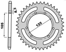 Corona per catena 420 - Z=52