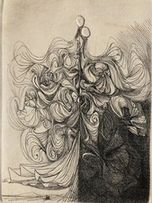 Molto Bella Incisione Surreale