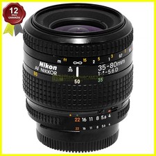 Nikon AF-D Nikkor 35/80mm f4-5,6 Nero. Obiettivo FX full frame per fotocamere.