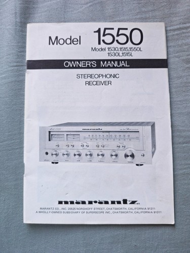 Marantz 1550 ricevitore - marantz,
