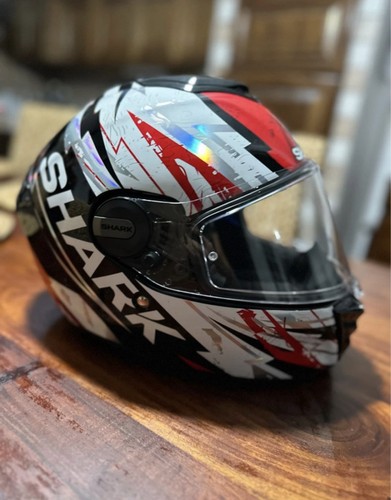 Casco integrale rosso bianco - integrale, rosso/bianco