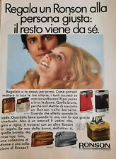VECCHIA PUBBLICITA' VINTAGE SIGARETTE TABACCHI  - ACCENDINI RONSON - siga