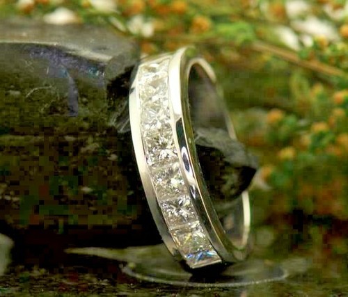 Fede nuziale moissanite taglio - fede,