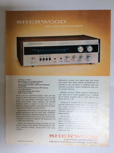 Sherwood 7100a ricevitore - sherwood, s-7100a