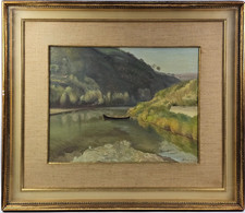 Dipinto olio 1954 - 1954, l'arno