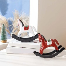 Statuina cavallo a dondolo