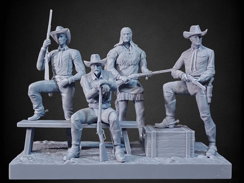Tex willer pards diorama - willer,