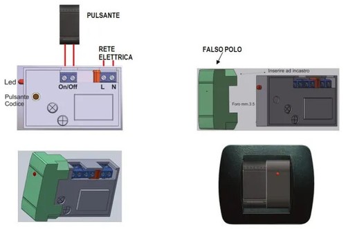 Kit comando remoto luci - kit,