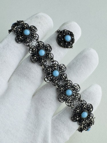 Vintage bracciale argento - bracciale, in