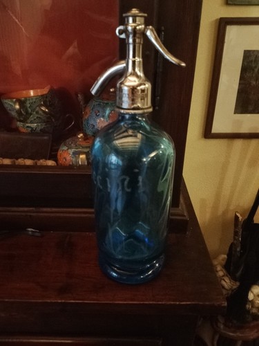 Antica bottiglia seltz vetro