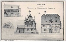 57.N 50471. Alsace Casa Del Falegname Ebanista