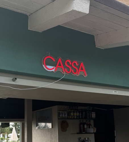 Insegna cassa scritta led - cassa,