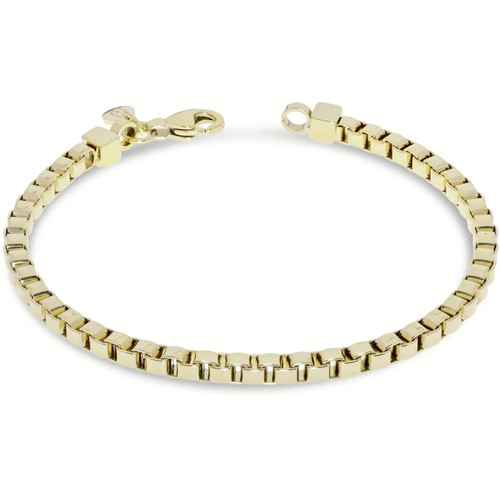 Bracciale uomo acciaio gold - bracciale,