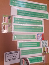 LOTTO Stock 8 ARDA Normografo normografi mm. 2,5- 3- 3,5- 4- 5- 6- 7- 10 nuovi